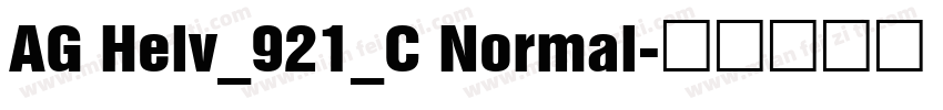 AG Helv_921_C Normal字体转换